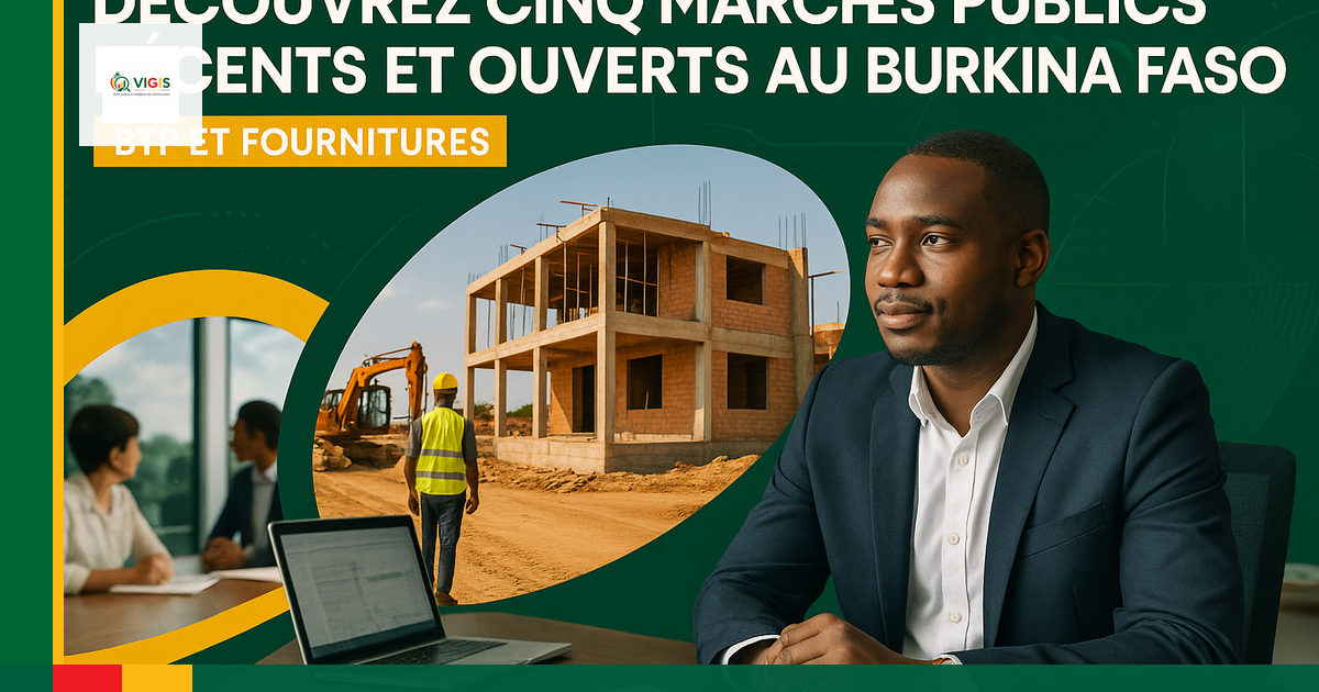 Marchés publics du 17 août 2026 : Opportunités concrètes pour les PME burkinabè